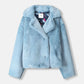 POM Amsterdam Coats VEST - Fur Misty Blue