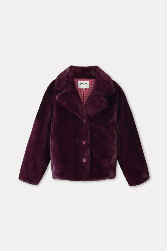 POM Amsterdam Coats VESTE - Cleo Dark Plum