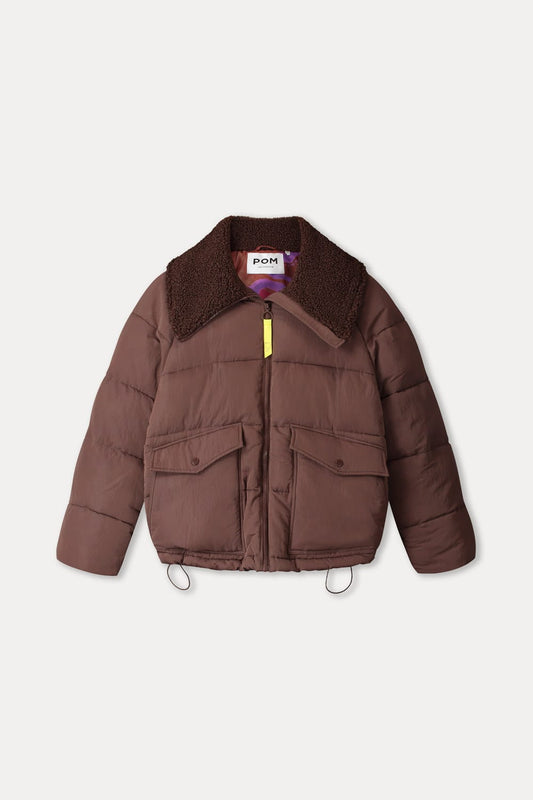 POM Amsterdam Coats VESTE - Coco Chocolate Brown