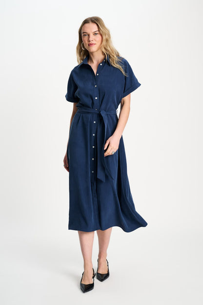 POM Amsterdam Dresses Blue / 34 ROBE - Luna Eternal Blue