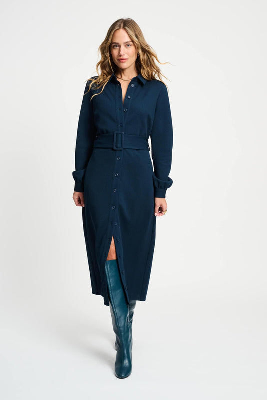 POM Amsterdam Dresses Blue / 34 ROBE - Nightfall Blue