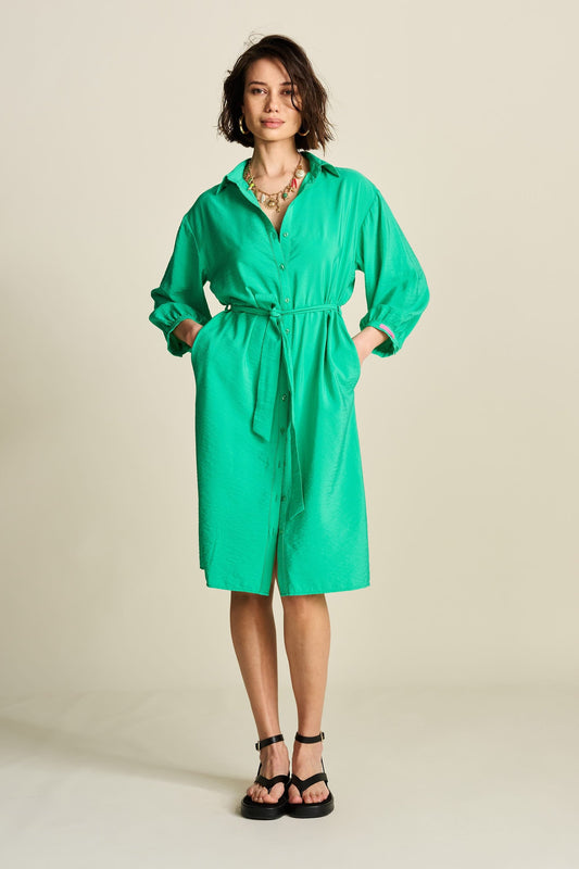 POM Amsterdam Dresses Green / 34 ROBE - Lush Green