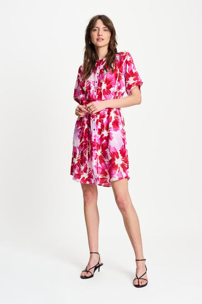 POM Amsterdam Dresses Multi colour / 34 ROBE - Bubble Bloom Lavender