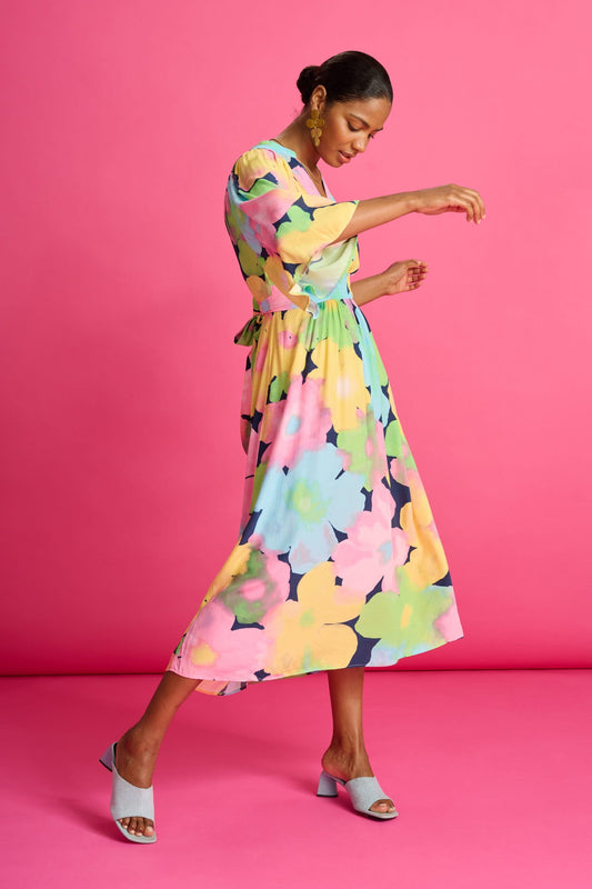 POM Amsterdam Dresses Multi colour / 34 ROBE - Cherry Blossom