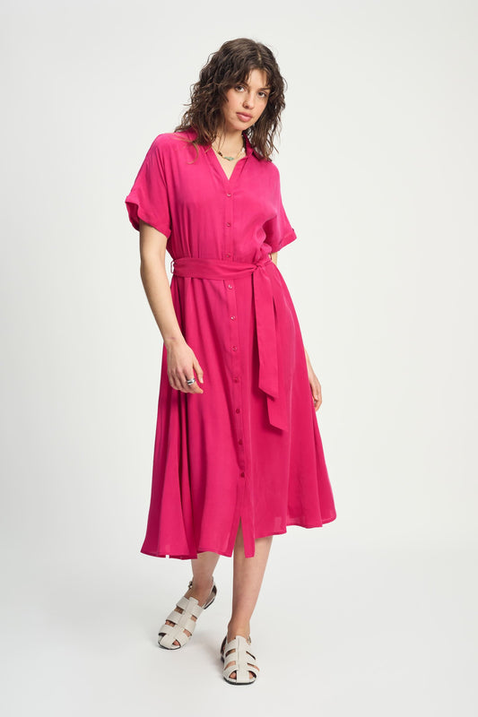 POM Amsterdam Dresses Pink / 34 ROBE - Lynn Fuchsia