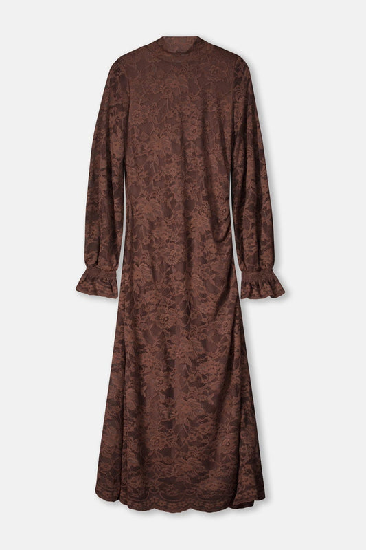POM Amsterdam Dresses ROBE - Anna Chocolate Brown