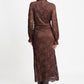 POM Amsterdam Dresses ROBE - Anna Chocolate Brown
