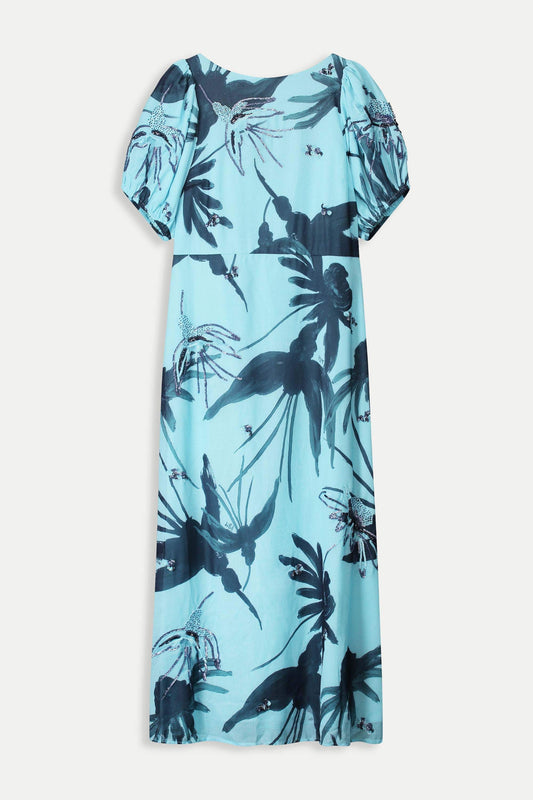 POM Amsterdam Dresses ROBE - Artisan Blue Sequins