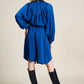 POM Amsterdam Dresses ROBE - Butterfly Bright Blue