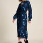 POM Amsterdam Dresses ROBE - Feathers and Floral Blue