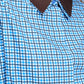 POM Amsterdam Dresses ROBE - Indy Check Sapphire Blue