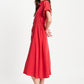 POM Amsterdam Dresses ROBE - Luna Bloom Red