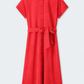 POM Amsterdam Dresses ROBE - Luna Bloom Red