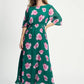 POM Amsterdam Dresses ROBE - Meadow Flowers Green