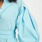 POM Amsterdam Dresses ROBE - Poplin Sky Blue