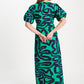 POM Amsterdam Dresses ROBE - Poplin Waves Green
