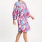 POM Amsterdam Dresses ROBE - Urban Flora Stripe Linen