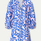 POM Amsterdam Dresses ROBE - Waves Pink Linen
