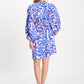 POM Amsterdam Dresses ROBE - Waves Pink Linen