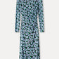 POM Amsterdam Dresses ROBE - Wild Flowers Blue