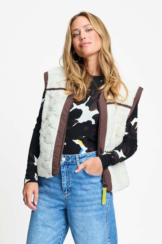 POM Amsterdam Gilets Beige / 34 GILET - Gigi Ecru