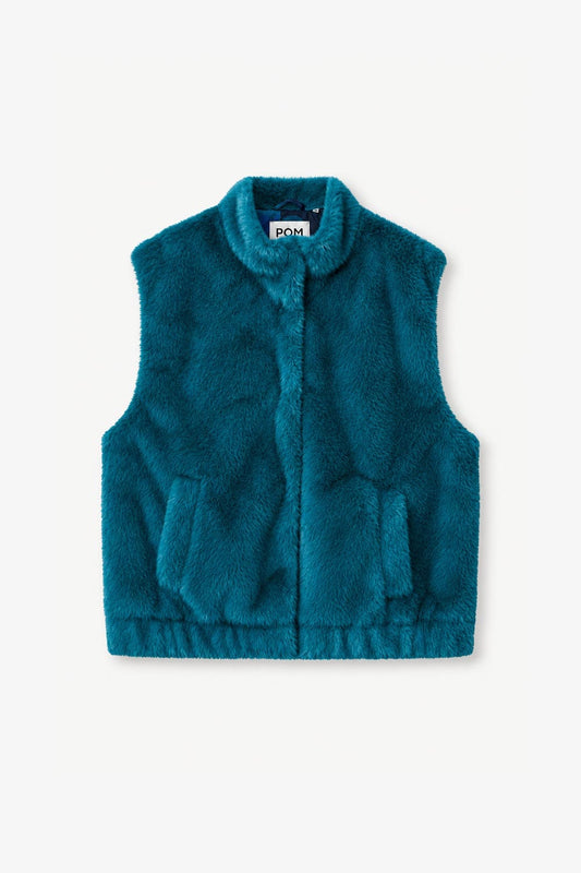 POM Amsterdam Gilets GILET - Ginny Teal Green