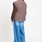 POM Amsterdam Gilets GILET - Glen Brown Check