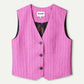 POM Amsterdam Gilets GILET - Rose Doux Striped
