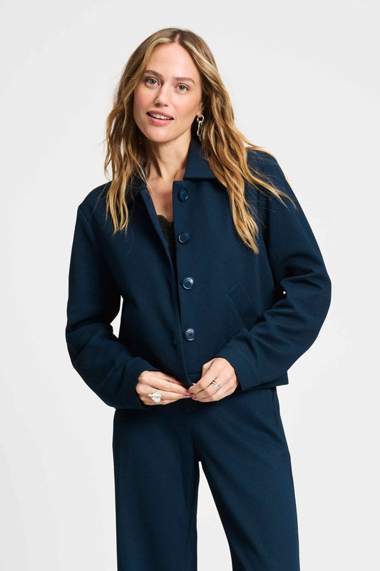 POM Amsterdam Jackets Blue / 34 VEST - Iris Eternal Blue