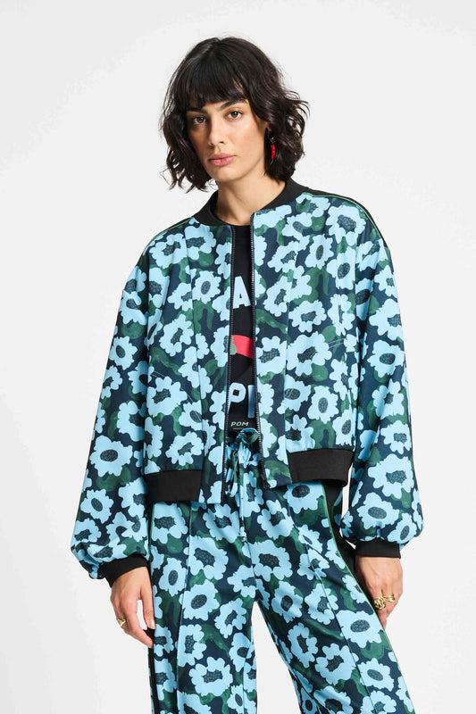 POM Amsterdam Jackets Blue / 34 VEST - Wild Flowers Blue
