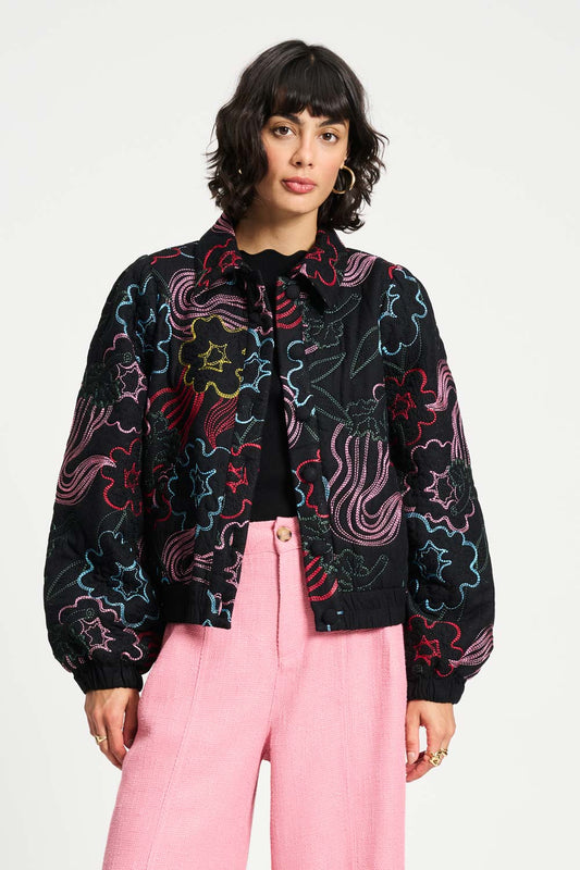 POM Amsterdam Jackets Multi colour / 34 VEST - Autumn Garden