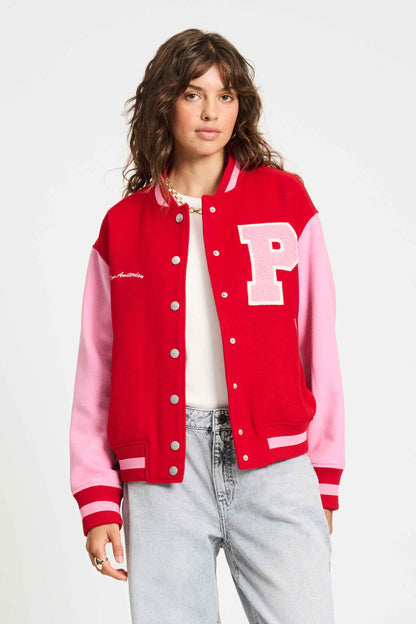 POM Amsterdam Jackets Red / 34 VEST - Baseball Chili Red