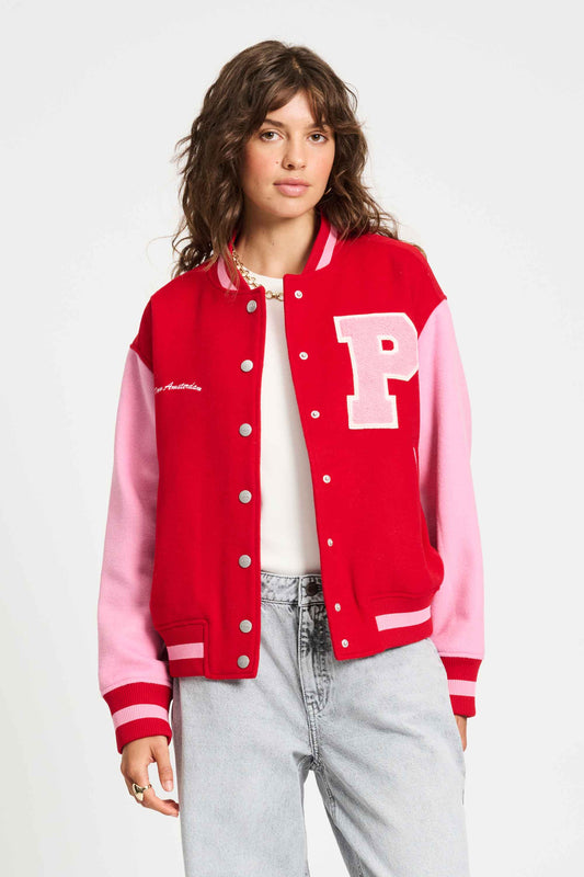 POM Amsterdam Jackets Red / 34 VEST - Baseball Chili Red