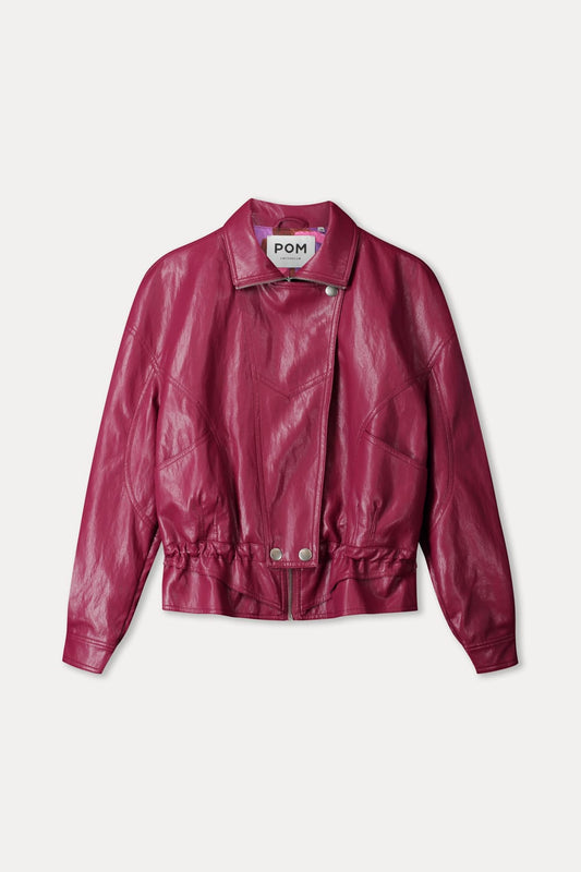 POM Amsterdam Jackets ROBE - Jenna Burgundy Red