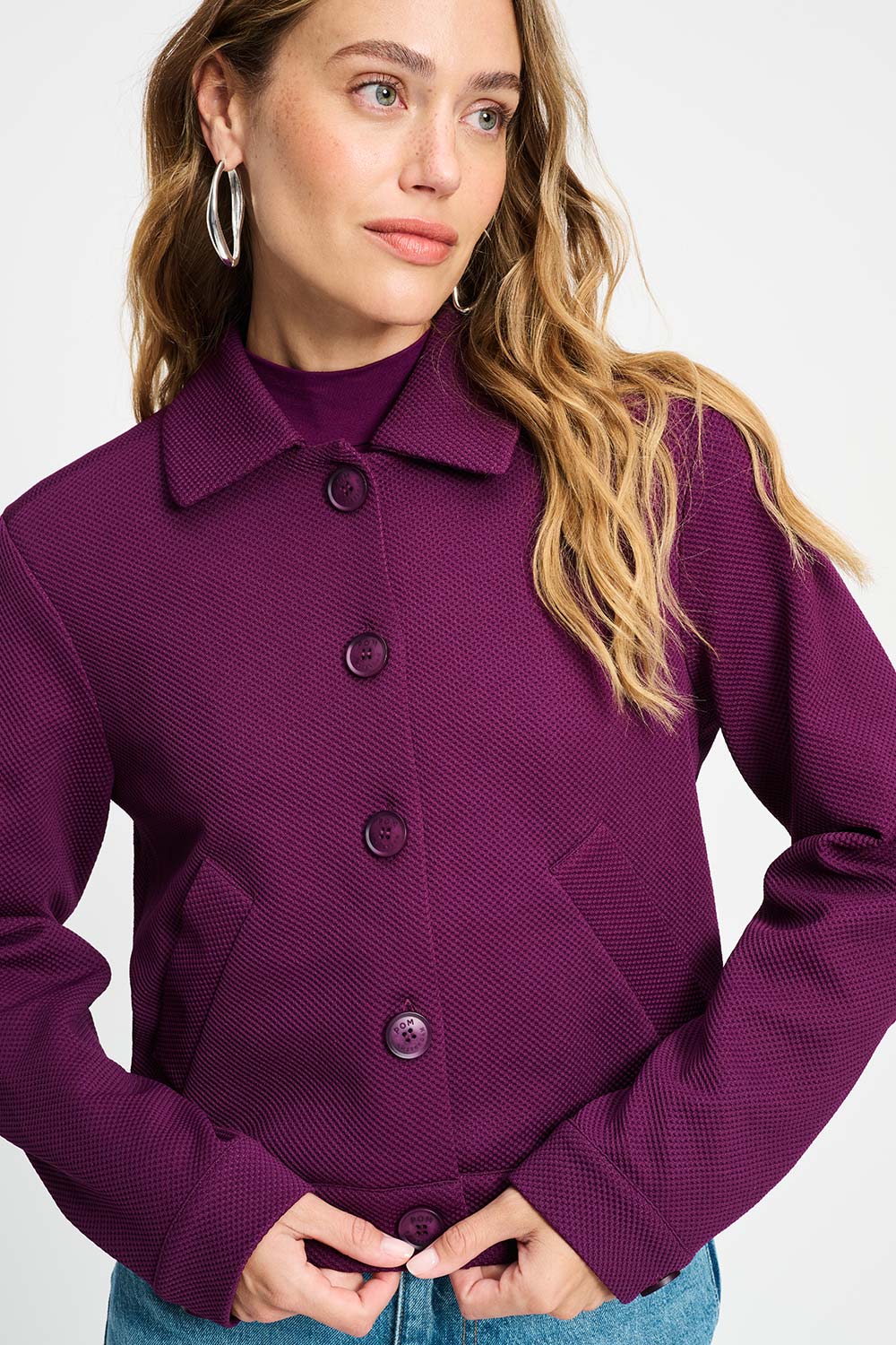 POM Amsterdam Jackets VEST - Iris Plum