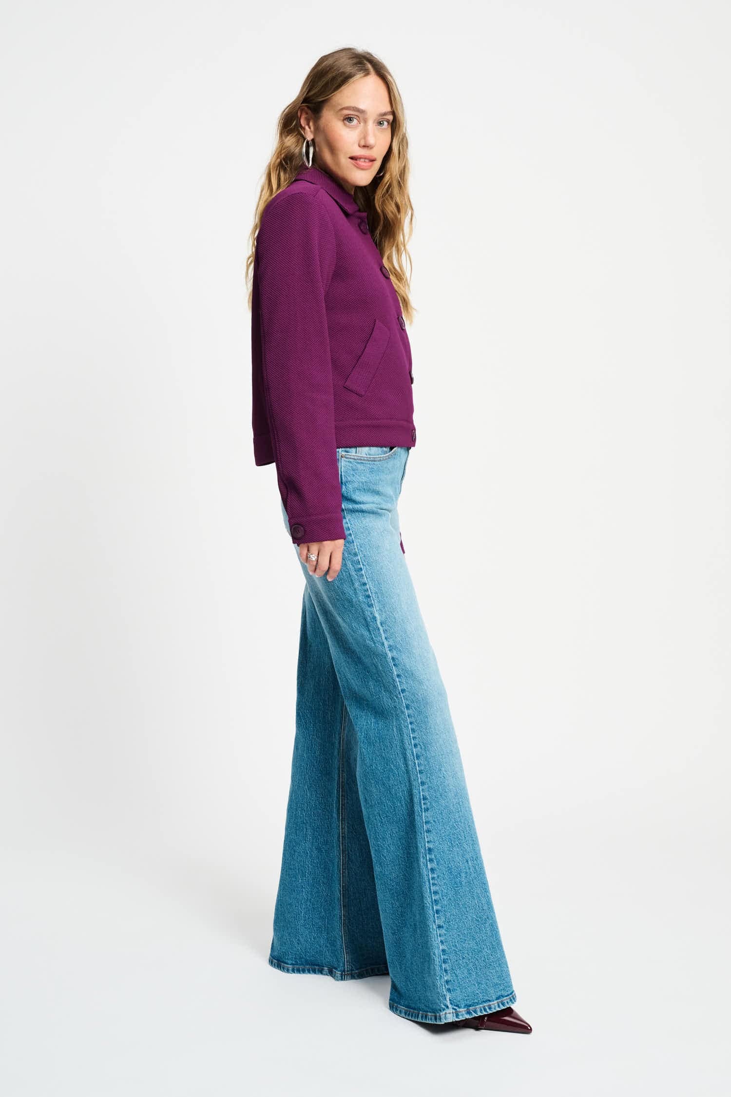 POM Amsterdam Jackets VEST - Iris Plum