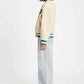 POM Amsterdam Jackets VEST - Teddy Baseball Ecru