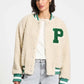 POM Amsterdam Jackets VEST - Teddy Baseball Ecru