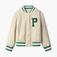 POM Amsterdam Jackets VEST - Teddy Baseball Ecru