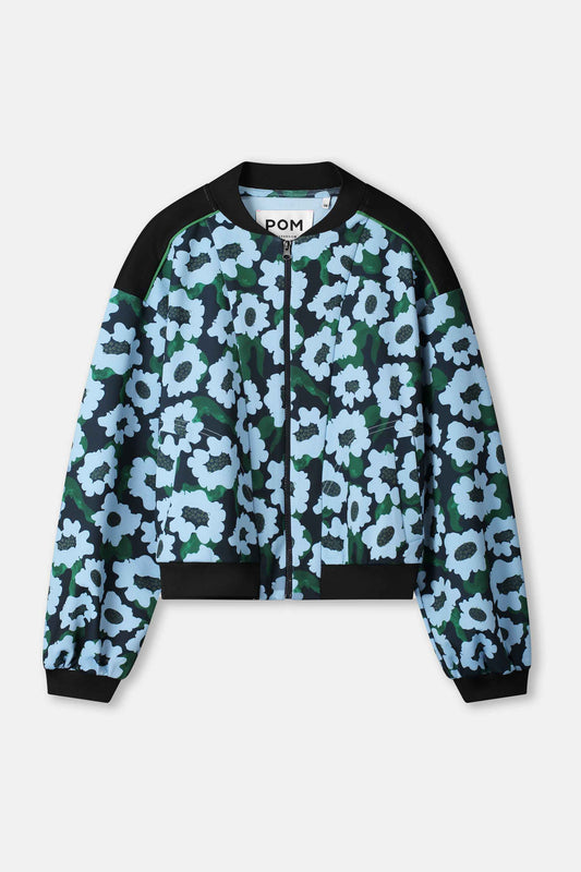 POM Amsterdam Jackets VEST - Wild Flowers Blue