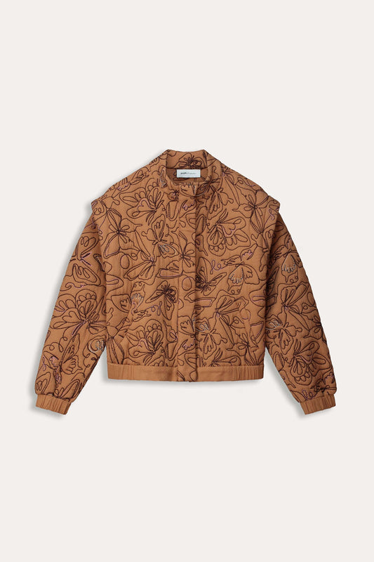 POM Amsterdam Jackets VESTE - Butterfly Sugar Brown