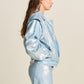 POM Amsterdam Jackets VESTE - Denim Metallic