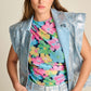 POM Amsterdam Jackets VESTE - Denim Metallic