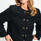 POM Amsterdam Jackets VESTE - Donna Tweed Black