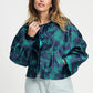 POM Amsterdam Jackets VESTE - Floral Jacquard Fresh Blue