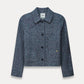 POM Amsterdam Jackets VESTE - Tweed Blue