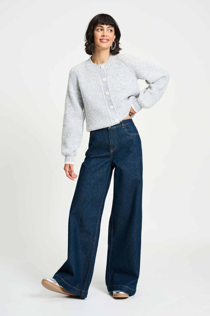 POM Amsterdam Jeans Blue / 34 JEANS - Baggy Wideleg Dark Blue
