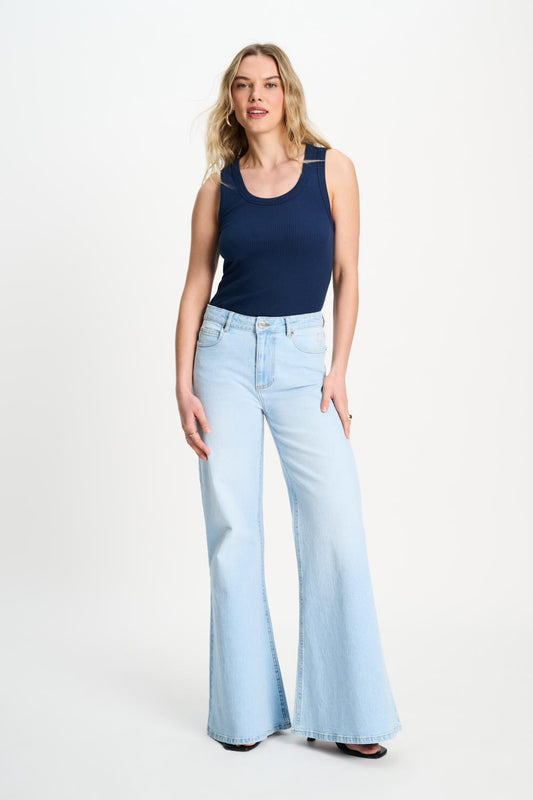 POM Amsterdam Jeans Blue / 34 JEANS - Flare Light Blue