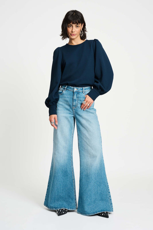 POM Amsterdam Jeans Blue / 34 JEANS - Flare Mid Blue