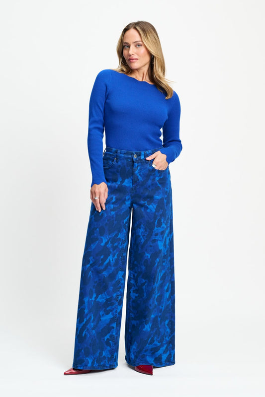 POM Amsterdam Jeans Blue / 34 JEANS - Jodi Animal Eternal Blue